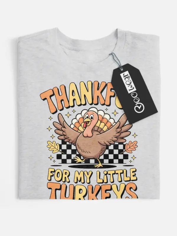 thankful turkey shirt kids