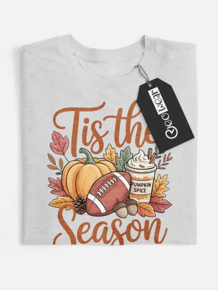 Cozy Fall T-Shirt – Cute Pumpkin Spice & Football Season Tee - Image 4