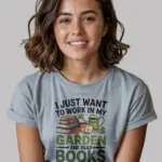 garden and reading t-shirt