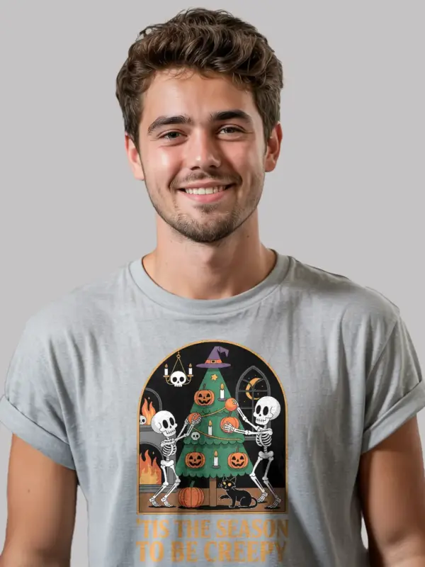 creepy holiday t-shirt
