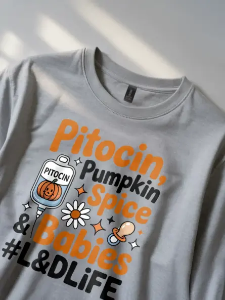 Adorable Labor and Delivery Nurse Fall Shirt - Image 5