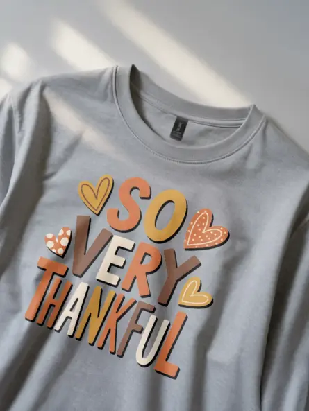 Charming Thankful Fall T-Shirt – Cozy Autumn Grateful Design - Image 2