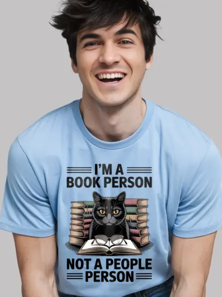 Funny Book Person T-Shirt for Introverts – Bold Dark Humor Tee - Image 6