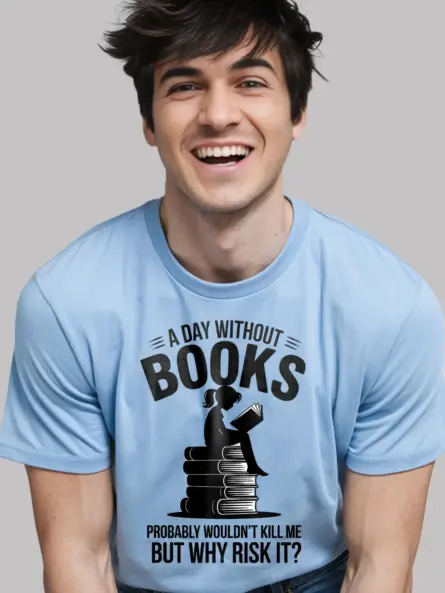 Bold Book Lover Shirt – Funny Reading Quote Tee for Girls - Image 6