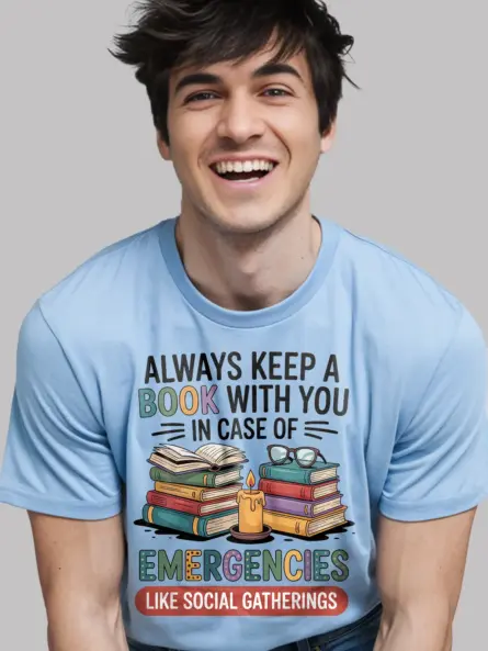 Funny Book Lover TShirt – Perfect for Social Introverts - Image 6