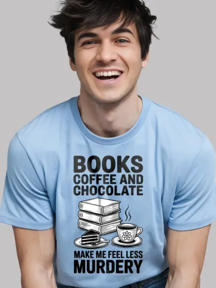 Witty Dark Academia Book Lover T-Shirt – Cozy Goth Humor - Image 6