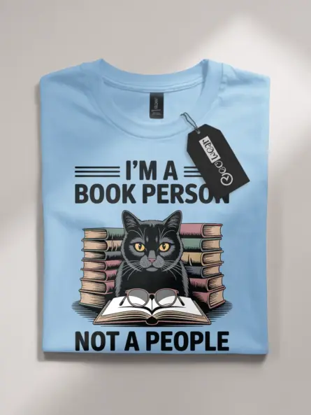 Funny Book Person T-Shirt for Introverts – Bold Dark Humor Tee - Image 4