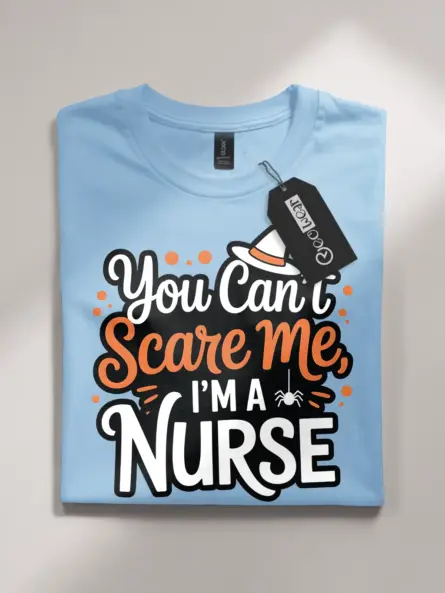 Halloween Nurse Tshirt – Funny &Spooky Witch Hat Tee for Nurses - Image 4