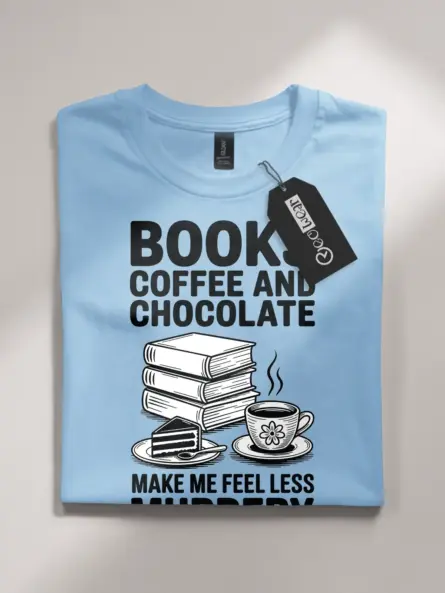 Witty Dark Academia Book Lover T-Shirt – Cozy Goth Humor - Image 4