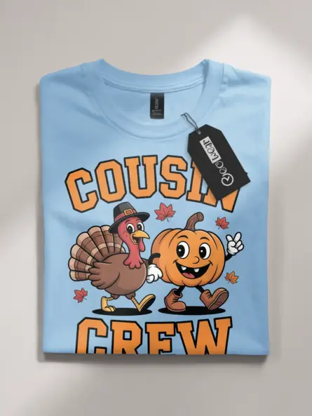 Thanksgiving Kids Shirt – Fun Cousin Crew Holiday Tee for Group Photos - Image 4