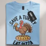 thanksgiving pizza t-shirt