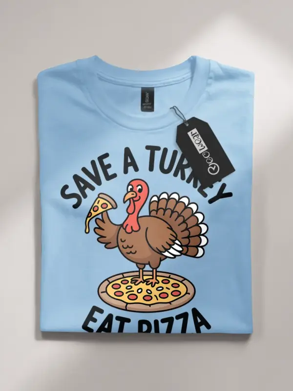 thanksgiving pizza t-shirt