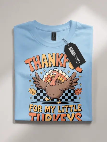 Thankful Turkey Shirt Kids – Cute Fall Top for Teachers & Moms - Image 4