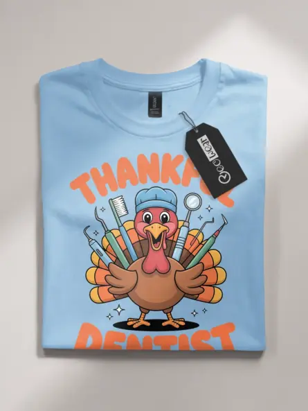Funny Thankful Dentist T-Shirt – Cute Holiday Gift for Hygienists - Image 4