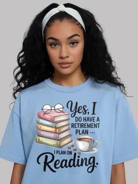 Cozy Retired Book Lover T-Shirt – Funny Reading Gift for Seniors - Image 6
