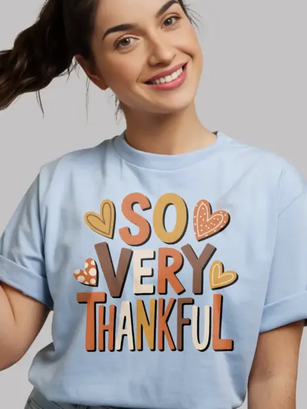 Charming Thankful Fall T-Shirt – Cozy Autumn Grateful Design - Image 6