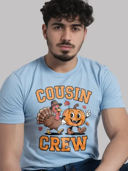 Thanksgiving Kids Shirt – Fun Cousin Crew Holiday Tee for Group Photos - Image 6
