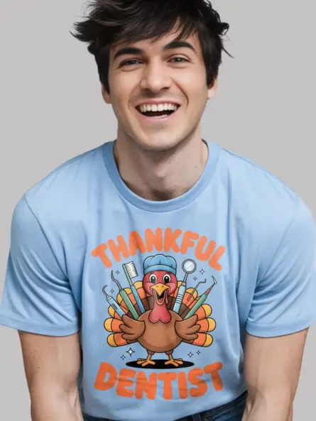 Funny Thankful Dentist T-Shirt – Cute Holiday Gift for Hygienists - Image 6