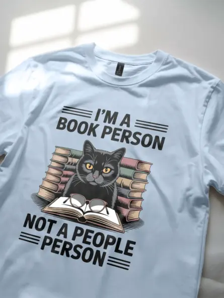 Funny Book Person T-Shirt for Introverts – Bold Dark Humor Tee - Image 5