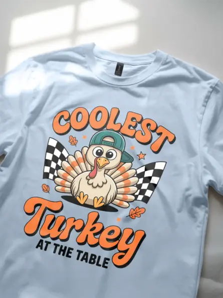 Kids Thanksgiving T-Shirt – Coolest Turkey Holiday Top for Boys & Girls - Image 5