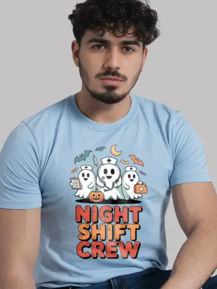 Funny Night Shift Nurse Shirt – Spooky Cute Halloween Tee - Image 6