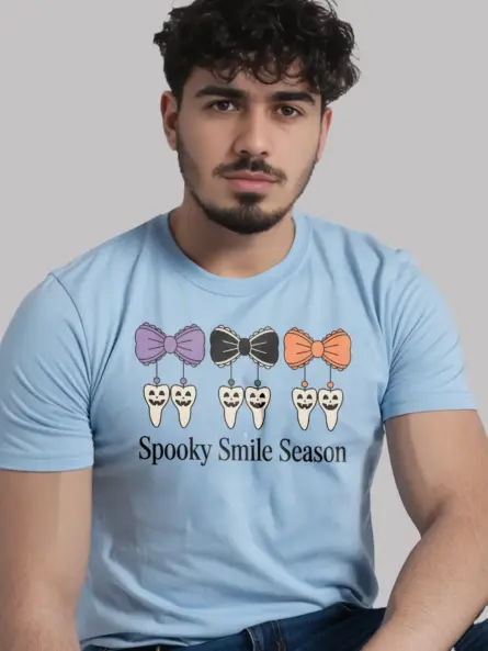 Spooky Dental Halloween T-Shirt – Cute Smile Season Tee for Hygienists and Dentists - Image 6