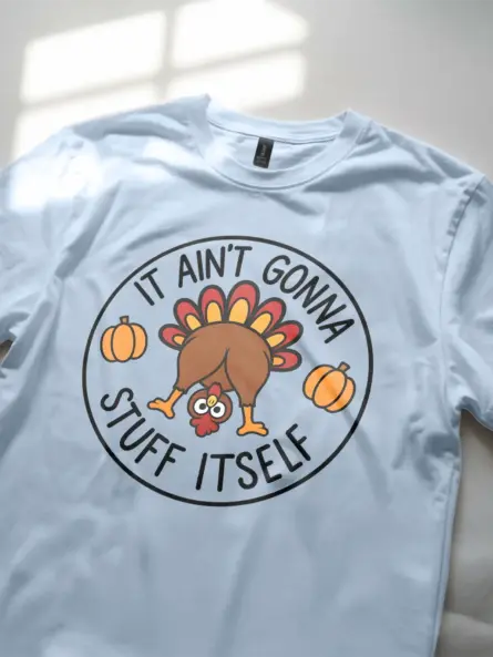 Thanksgiving Funny TShirt – Bold Turkey Humor Tee for Foodie Fans - Image 5