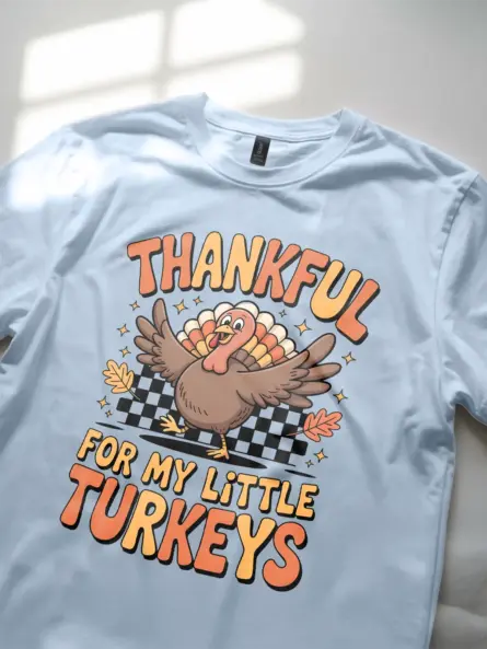 Thankful Turkey Shirt Kids – Cute Fall Top for Teachers & Moms - Image 5