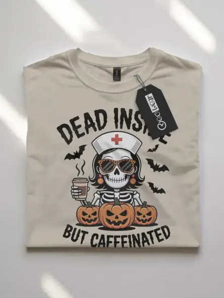 Nurse Halloween Shirt Funny – Spooky Coffee Tee for Night Shift Nurses - Image 7