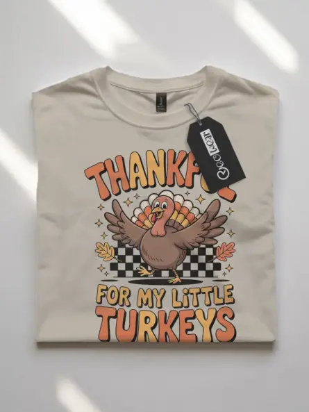 Thankful Turkey Shirt Kids – Cute Fall Top for Teachers & Moms - Image 7