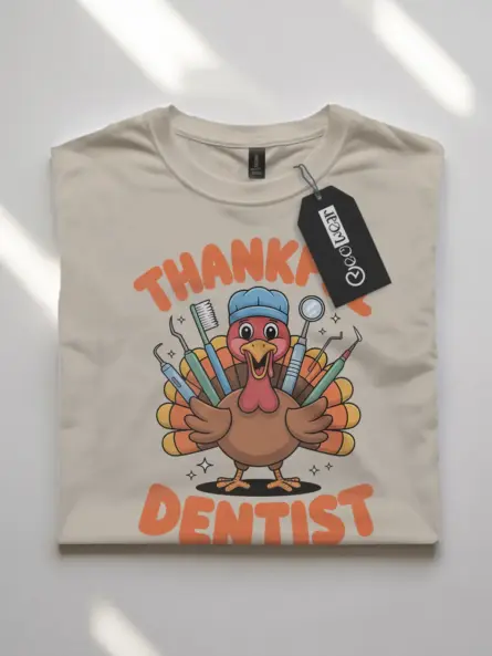 Funny Thankful Dentist T-Shirt – Cute Holiday Gift for Hygienists - Image 7