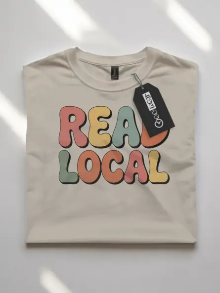 Support Local Bookstore Shirt – Inspiring Read Local Graphic Tee - Image 7