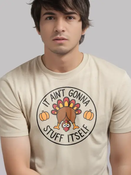 Thanksgiving Funny TShirt – Bold Turkey Humor Tee for Foodie Fans - Image 9