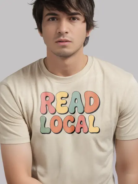 Support Local Bookstore Shirt – Inspiring Read Local Graphic Tee - Image 9
