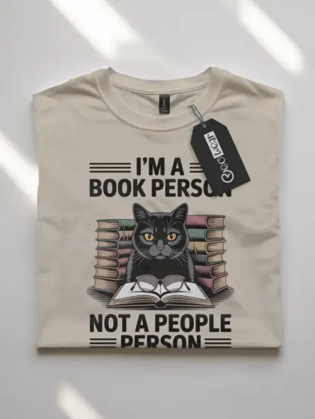 Funny Book Person T-Shirt for Introverts – Bold Dark Humor Tee - Image 7
