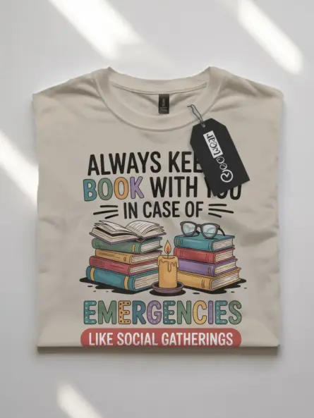 Funny Book Lover TShirt – Perfect for Social Introverts - Image 7