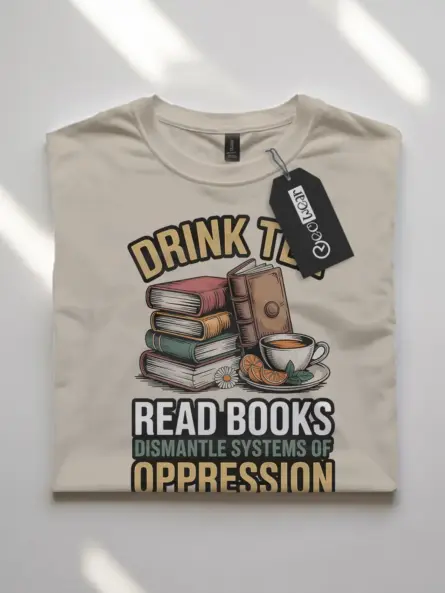 Empowering Activist Book Lover T-Shirt – Read, Resist, Rise Up - Image 7