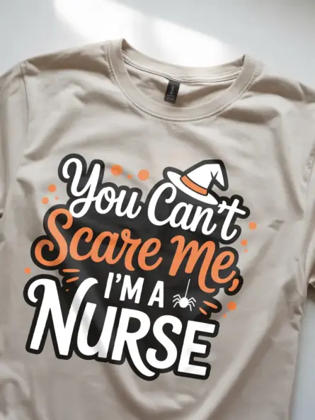 Halloween Nurse Tshirt – Funny &Spooky Witch Hat Tee for Nurses - Image 8