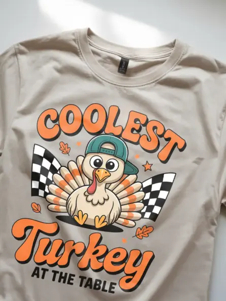 Kids Thanksgiving T-Shirt – Coolest Turkey Holiday Top for Boys & Girls - Image 8