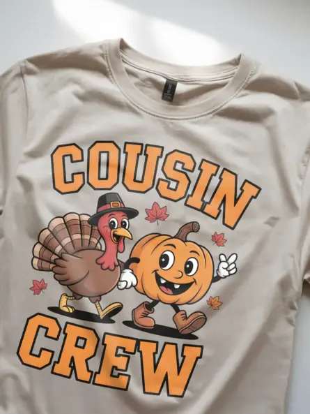 Thanksgiving Kids Shirt – Fun Cousin Crew Holiday Tee for Group Photos - Image 8