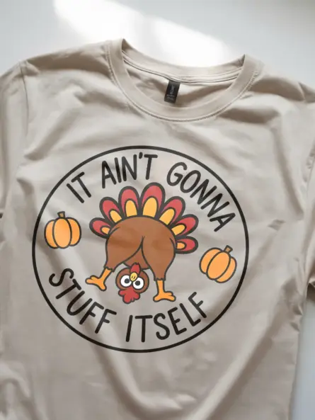 Thanksgiving Funny TShirt – Bold Turkey Humor Tee for Foodie Fans - Image 8