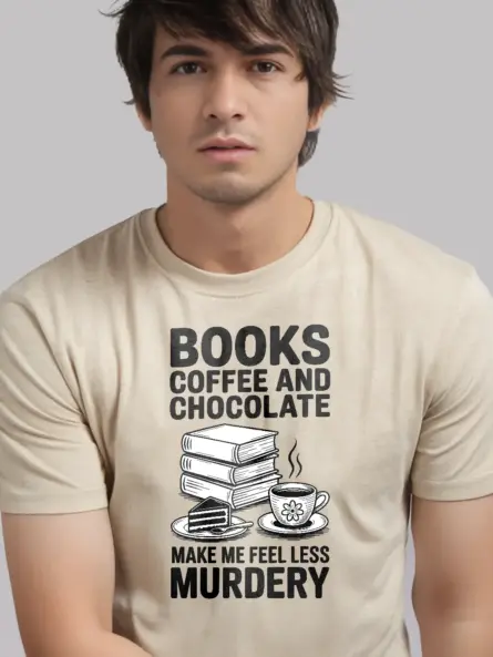 Witty Dark Academia Book Lover T-Shirt – Cozy Goth Humor - Image 9