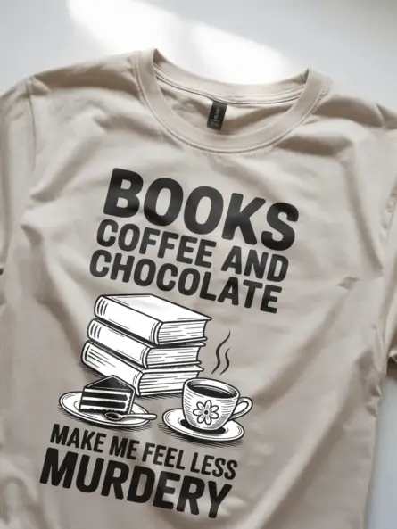 Witty Dark Academia Book Lover T-Shirt – Cozy Goth Humor - Image 8