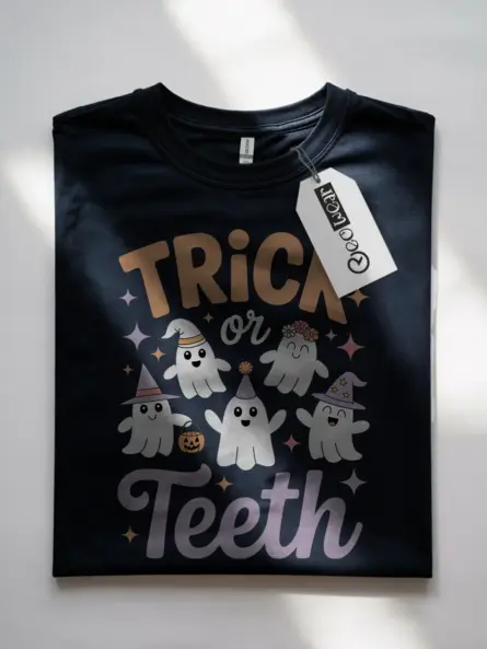 Trick or Teeth Halloween Dental Shirt – Funny & Cute Dentist Tee - Image 7