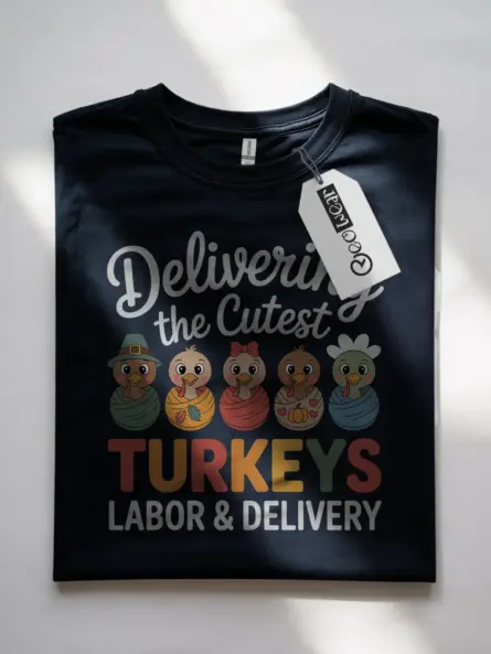 Adorable Labor and Delivery Nurse Thanksgiving Shirt Gift - Image 7