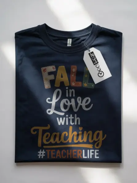 Fall Teacher T-Shirt – Cozy Autumn Vibes for Classroom Style - Image 7
