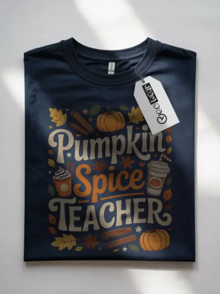 Trendy Pumpkin Spice Teacher Shirt – Cozy Fall Classroom Vibes - Image 7