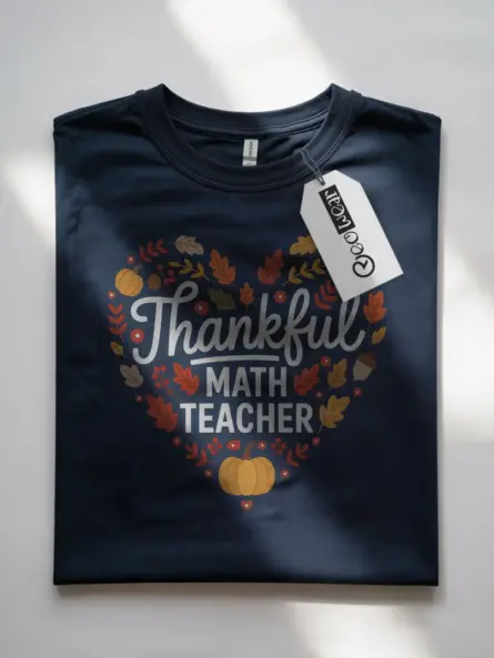 Thankful Math Teacher Shirt – Cute Fall Gift for Educators - Image 7