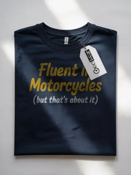Funny Motorcycle T Shirt – Bold Minimalist Biker Statement Tee - Image 7
