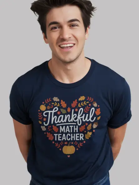 Thankful Math Teacher Shirt – Cute Fall Gift for Educators - Image 9